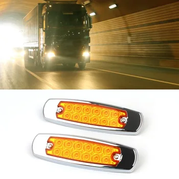 

High Quality 12LED Windshield Truck Trailer Side Marker Indicators Lights DC12V Car Truck Trailer Clearance Lights Signal lamp
