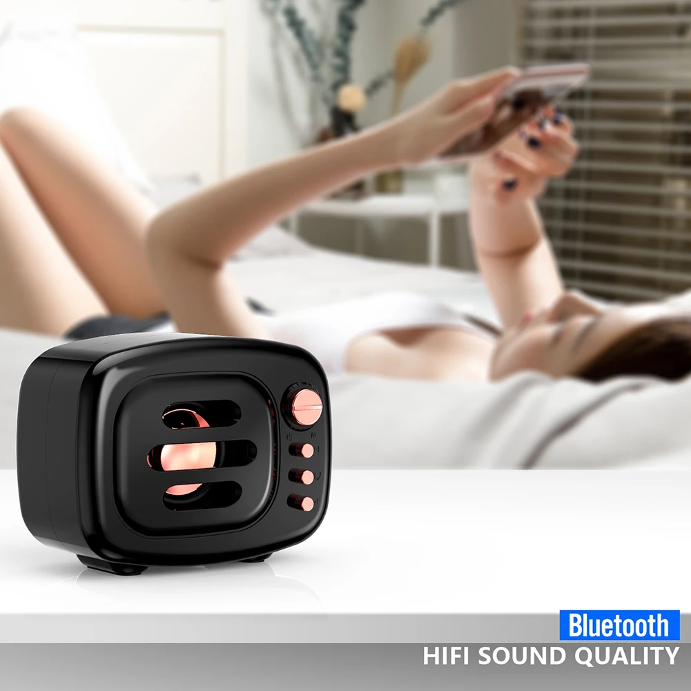 HiFi стерео мини батарея питание Многофункциональный портативный Поддержка TF карта объемный звук беспроводной Bluetooth динамик без потерь ABS