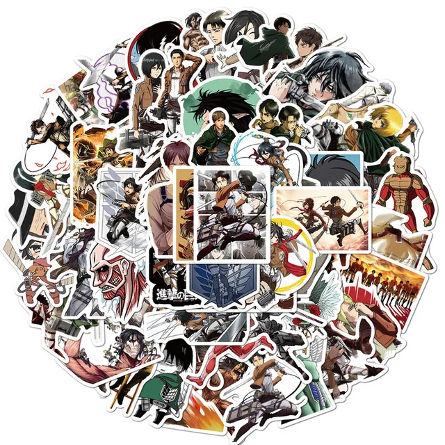 Attack on Titan Shingeki no Kyojin Stickers 10/50/100Pcs 2