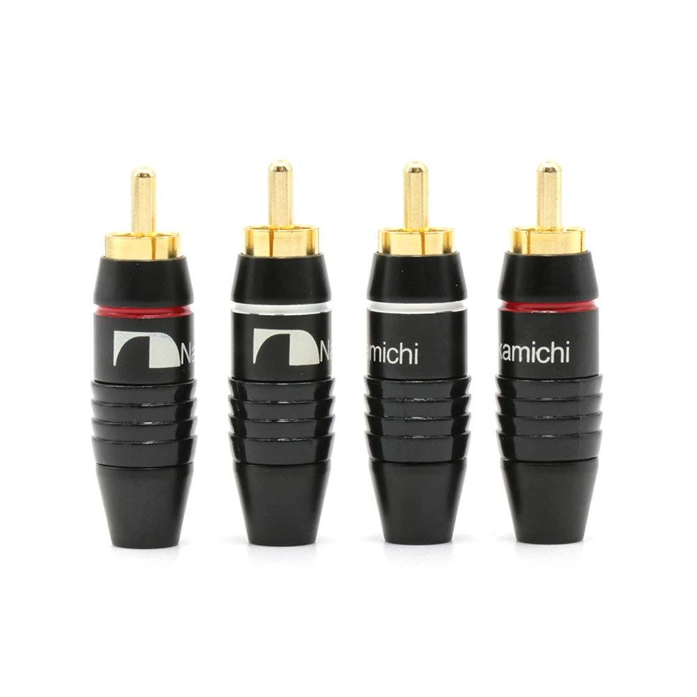 50 шт. R1711 Nakamichi RCA разъем припоя Золотой Аудио адаптер разъем