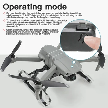 

Leg Support Portable Foldable With Night Light Anti Scratch Landing Gear Increased Height Plastic Protection For DJI Mavic Air 2