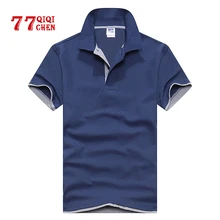 Летняя рубашка поло, мужская повседневная хлопковая рубашка с коротким рукавом, мужские рубашки поло размера плюс 3XL, трикотажные футболки для гольфа, тенниса, Брендовые мужские рубашки поло