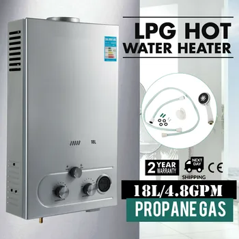 

Hot Water Heater Propane Gas LPG 4.8GPM On-Demand 18L Digital Control