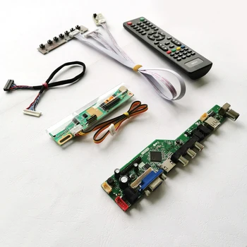 

Fit HT121X01/HT12X11 laptops panel 12.1" 1024*768 VGA+HDMI+Audio+USB+Remote LVDS 20Pin 1CCFL LCD screen controller board DIY kit
