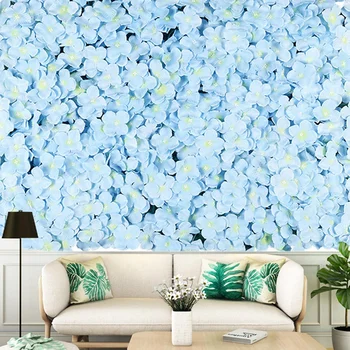 

60X40cm Artificial Flower Wall Decoration Road Lead Hydrangea Flower Mat Wedding Arch Pavilion Corners Decor Floral