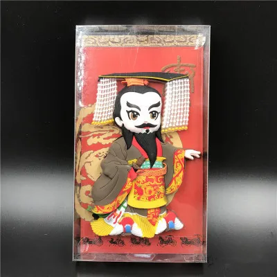 qin shi huang Китайская Пекинская опера, макияж для лица, магнит на холодильник, персонажи оперы, сувенир, резиновый материал, магнитные наклейки для украшения дома - Цвет: qin shi huang