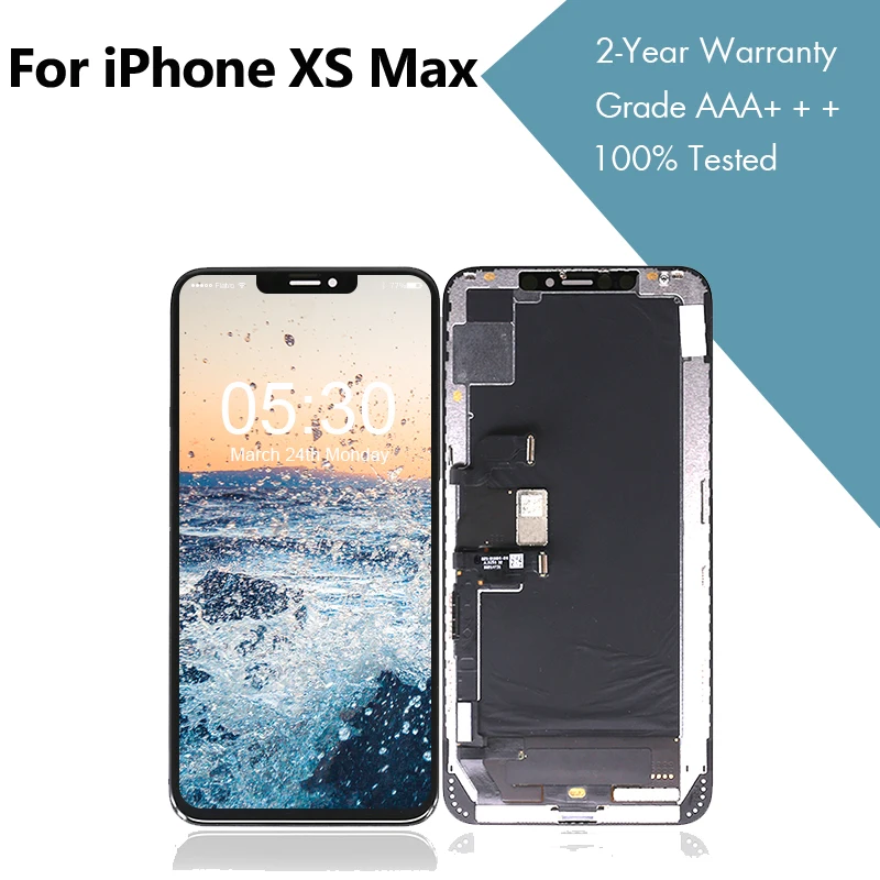 10 шт./lotsUsed для IPhone xs max ЖК-дисплей сенсорный дигитайзер сборка панель для IPhone xs max экран ЖК-дисплей