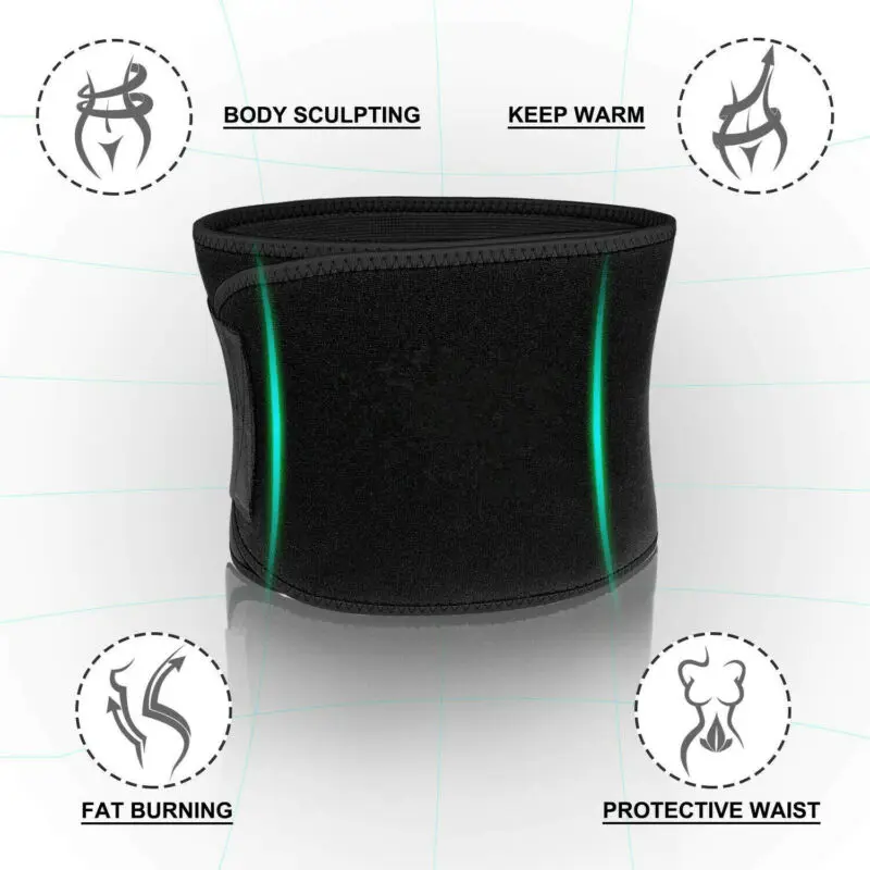 Унисекс Талии Тренер спортзал Body Shaper желудка упражнения веса Сжигание жира капсулы потери веса Сауна Корректирующее белье Для женщин Для мужчин фирмы для похудения, пояс для живота Управление формирователь