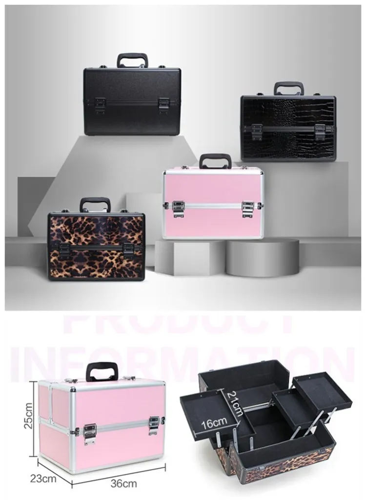 Caja de almacenaje para maquillaje, organizador portátil de mano  profesional para manicura, estuche de viaje para cosméticos, depósito de  herramientas, novedad de 2020|Cajas y recipientes de almacenamiento| -  AliExpress