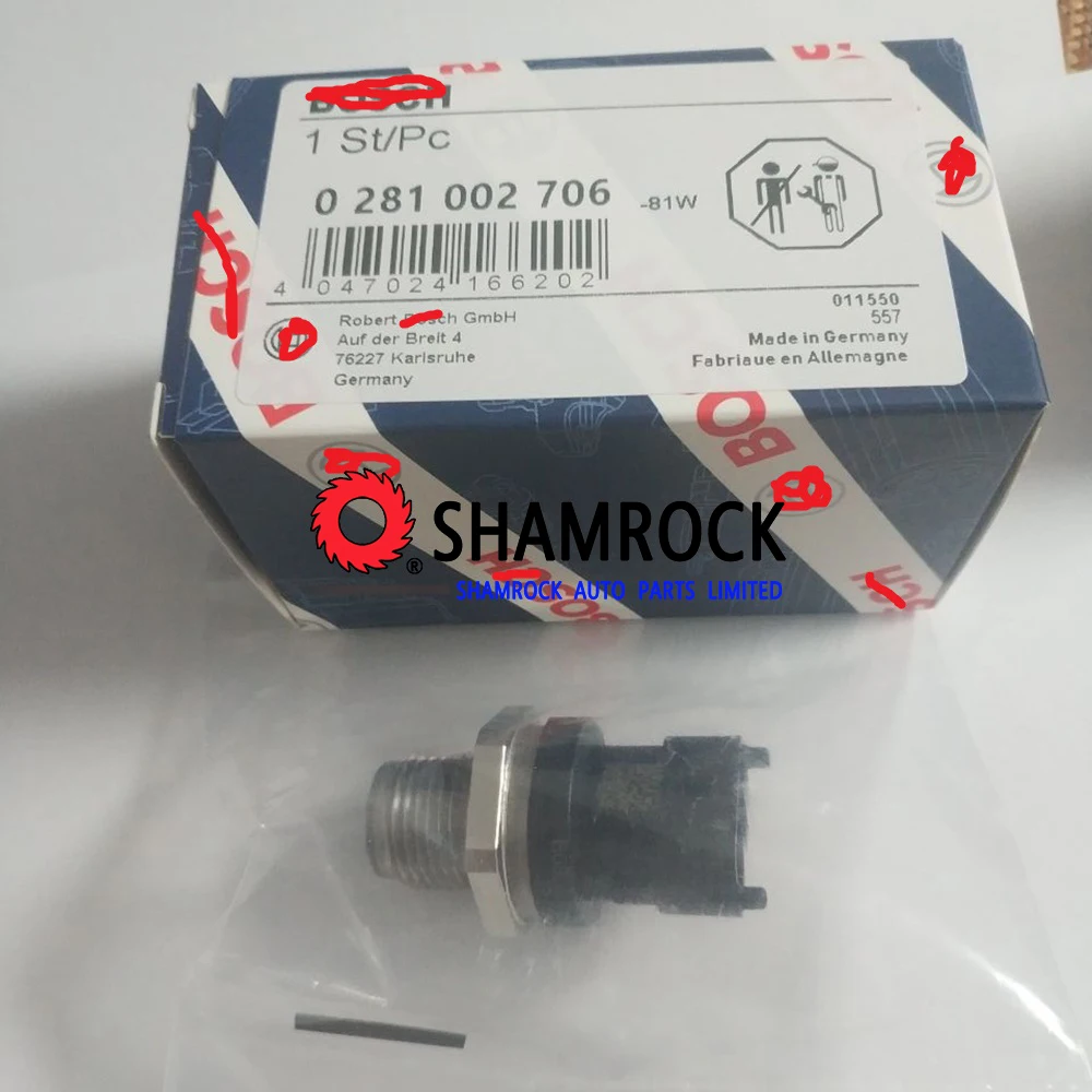 Датчик давления топливной рейки общий регулятор OEM 0281002706/0281002707 AALFA ROMEO CCHEVROLET FFIAT IIVECO MMAN OOPEL SSAAB VVOLVO