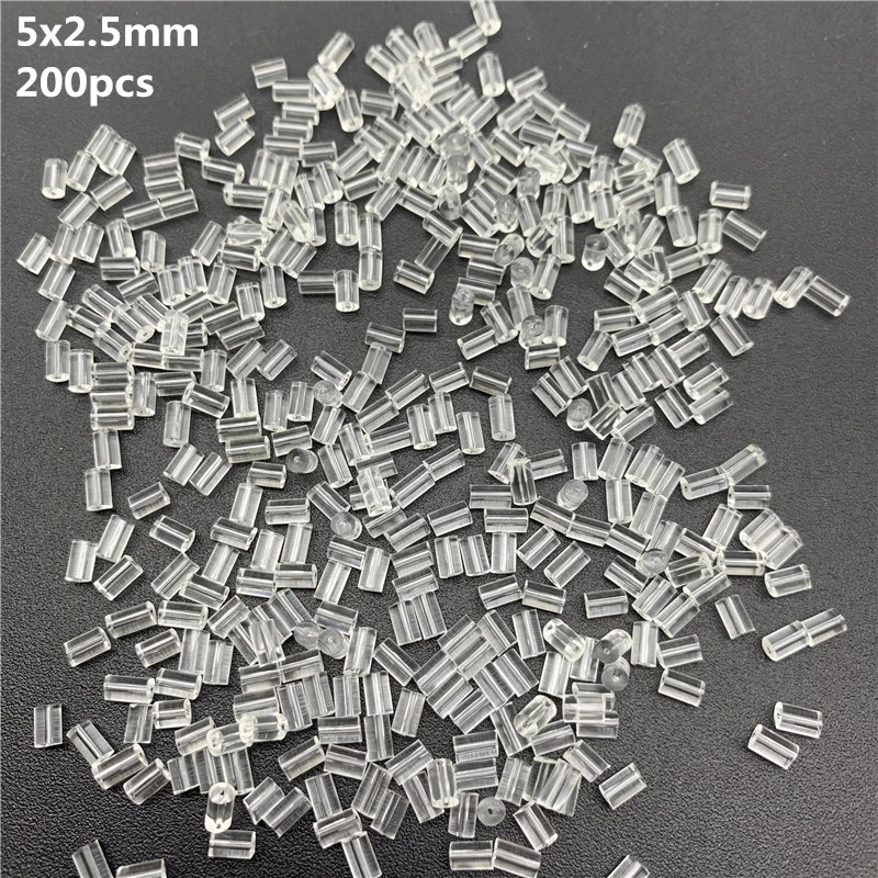 100pcs Silicone Earring Back Stoppers for Stud Earrings DIY Jewelry Making  Earring 4/5/6mm Soft Clear Earring Rubber Stopper