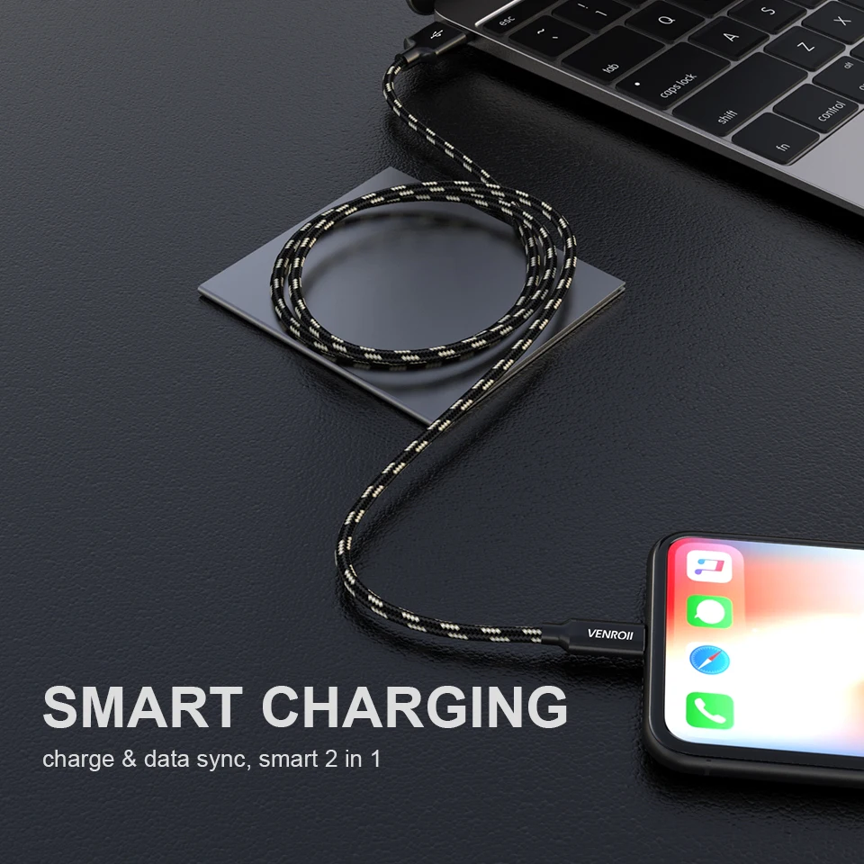 Venroii 3A usb type C кабель для samsung S8 Xiaomi mi x Max 3 8 USBC type-C кабель для передачи данных для huawei P20 Lite mate 20 Oneplus 6 6T