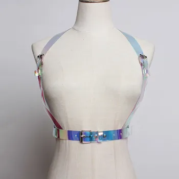 

[] PVC Adustable Long Buckle Spit Joint Strap Belt Personality Women New Fashion Tide All-match Spring 2020 1M842