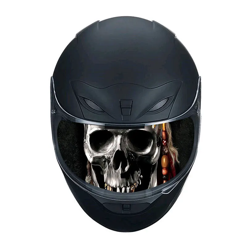 Наклейка для украшения шлема, съемная наклейка для мотогонок, шлема, объектива, козырька, индивидуальная крутая аппликация, украшение для Хэллоуина