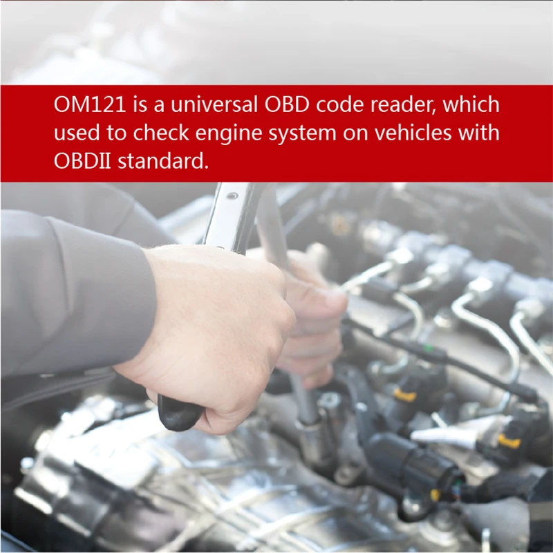 Автомагнитола Autophix OM121 OBD2 автомобильный сканер EOBD может считыватель кода двигателя Диагностика с живыми данными I/M готовость и замораживание рамка