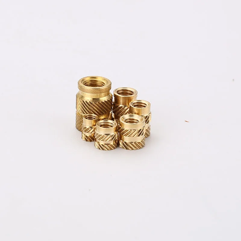 Brass Hot Melt Inset Nuts Injection Copper Thread Inserts SL-type Double Molding