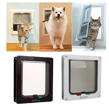 

2 Colors S/M/L Dog Accessories Cat Door Strong Dog Door Pet Safety Puppy Door Kitten