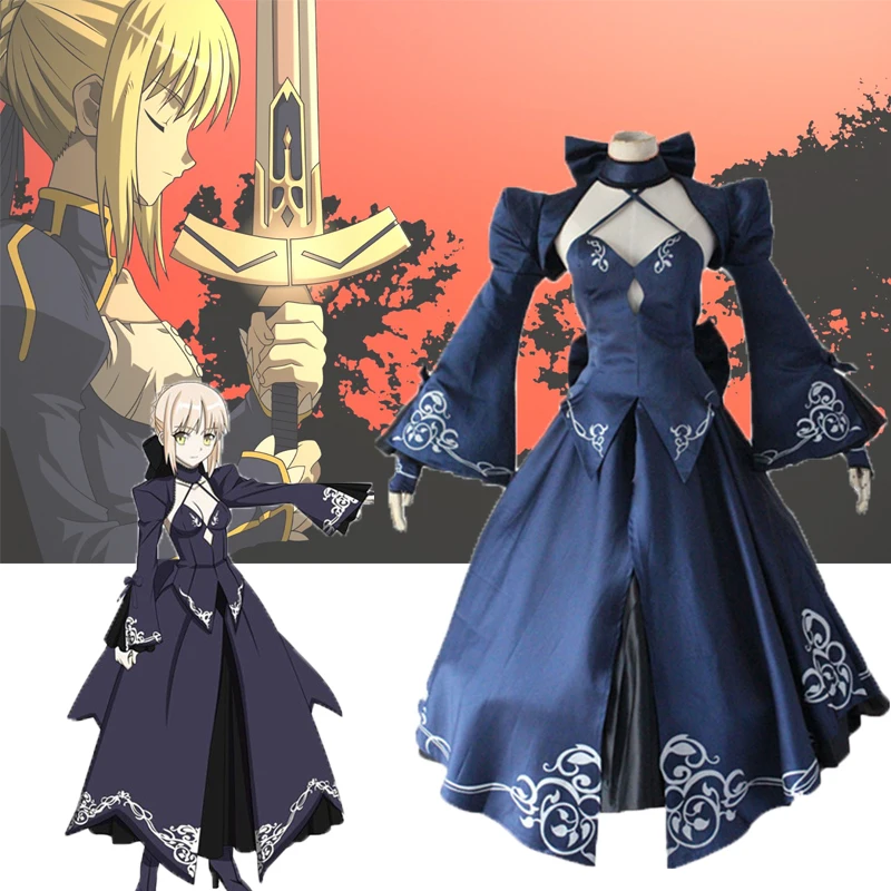 Fate Stay Night сабля изменить Arturia Пендрагон Косплэй костюм Для женщин аниме FGO Zero