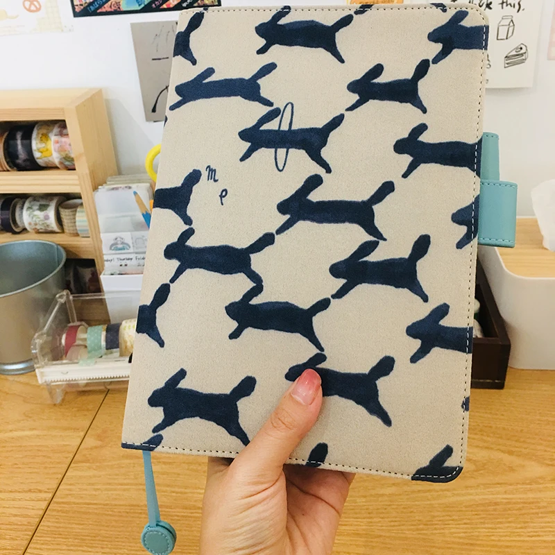 Rabbit Run Journal Cover A5/A6, подходит для стандартных A5, A6, Бумажная книга, сделай сам, дневник, планировщик, поставка