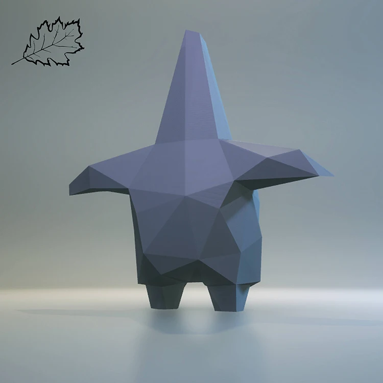Precut Патрик звезда бумага 3D DIY материал ручной творческий домашний декор реквизит#2711 ручной работы милые геометрические головоломки