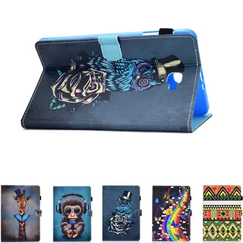 

PU Leather Cute Monkey Giraffe OWI Case For Samsung Galaxy Tab A A6 10.1 inch 2016 version T580 T585 T585C Tablet Shell Cover