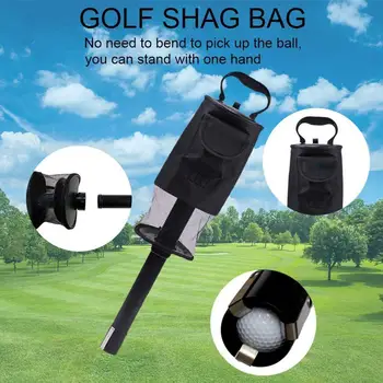 

Golf Ball Pick Up Shag Bag Holder with Plastic Tube Picker Retriever Supplies Grabber Golf H6F1