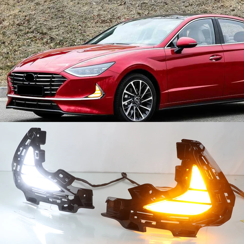CSCSNL-1-Set-Car-LED-Daytime-Running-Light-For-Hyundai-Sonata-2020-2021 ...