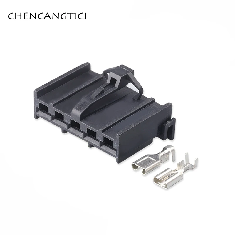 2 Sets 5 Pin Auto Wire Harness Connector 4.8MM Female Plug Fiat Palio Air Conditioning Control Panel Socket | Обустройство дома