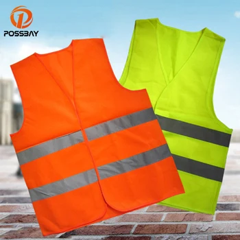

POSSBAY Reflective Vest Motorcycle Safety Vests Jacket High Visibility Vest Reflect Light Working Cloths Moto Safety Vest