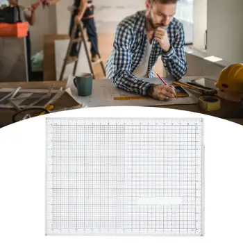 

20cm Durable Scale Rulers Hand Drawing Charting Tool Coordinate Graph Grid Ruler