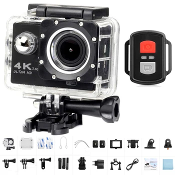 

Action Camera Ultra HD 4K WiFi 170D Wide Angle Remote Control Sport Camera Waterproof Pro Helmet Video Record Camera Travel Vlog