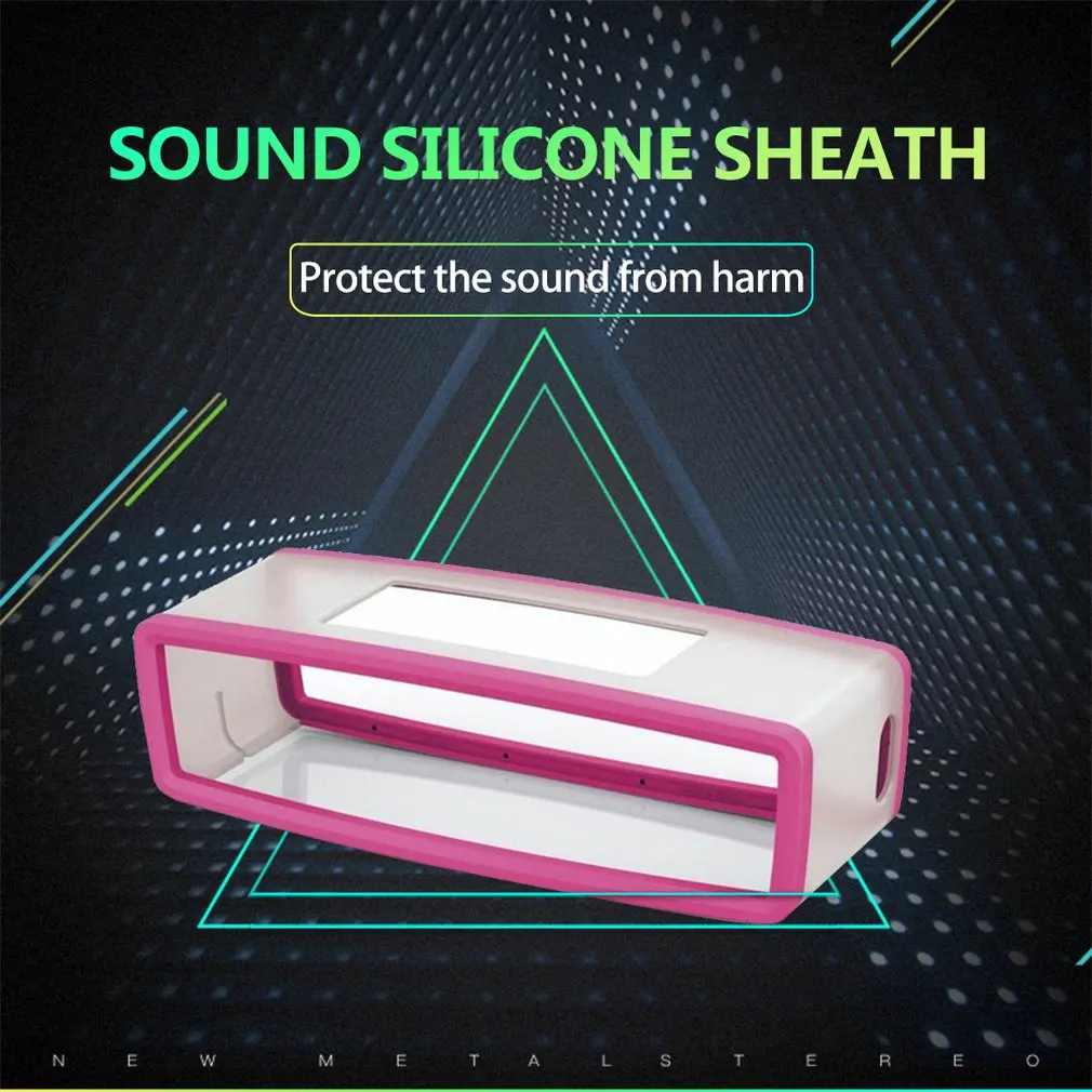 Портативный Силиконовый чехол для Bose SoundLink Mini 1 2 Sound Link I II Bluetooth динамик Защитная крышка кожный ящик динамик s сумка