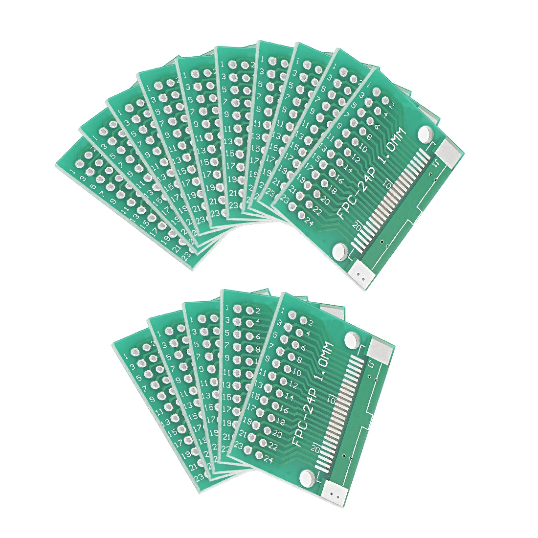 Uxcell FPC 24P 0,5/FPC 24P-1 к DIP адаптер печатной платы SMD конвертер 15 шт