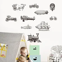 Детская комната украшение стены самоклеющиеся наклейки дорожные Инструменты Водонепроницаемый Съемный JM8389