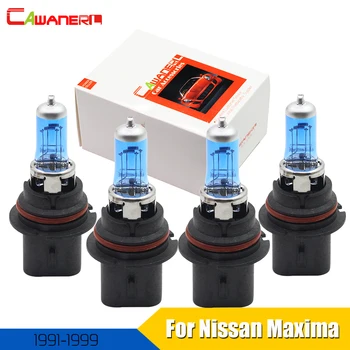 

Cawanerl 4 X 9004 9007 100W Car Halogen Bulb Headlight Light High Low Beam 4300K Warm White For Nissan Maxima Sedan 1991-1999