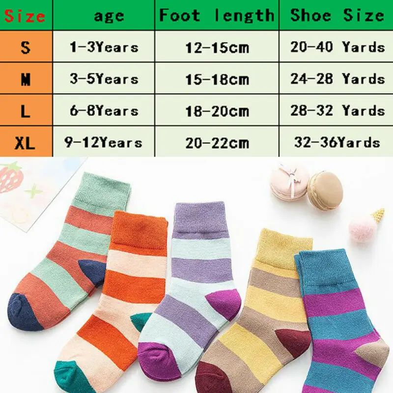 Baby Socks Boy Girl Cotton Crew Ankle Socks Lot Casual Fashion 1-8Years Baby Toddler Kids Polka Dots Colored Bright Socks