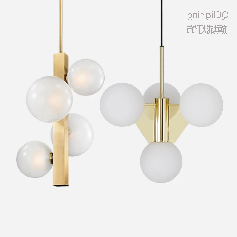 

Modern Minimalist Pendant Light Lamp Nordic Ceiling Clothing Decoration Glass Ball Lamp For Living Room Bedroom Dining Room