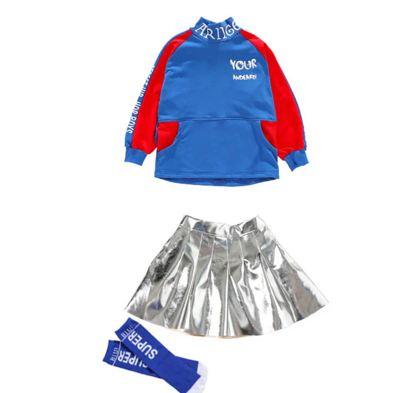 B style costumes Костюмы для джазовых танцев для девочек, одежда для уличных танцев в стиле хип-хоп, одежда с длинными рукавами для выступлений, одежда для выступлений DC2870 - Цвет: B style costumes
