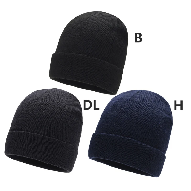 Вязаная шапка стрейч купольная для отдыха Skullies Bonnet модная шапка с манжетой Кепка s кепка осень зима уличная