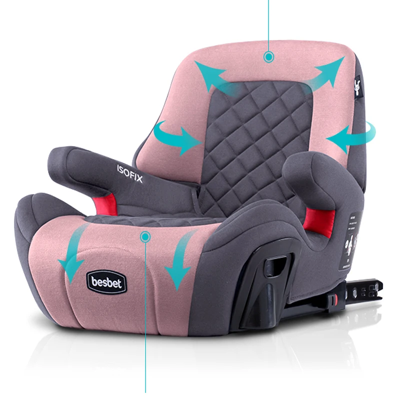 От 3 до 12 лет портативный для малышей автомобильное сиденье ISOFIX интерфейсное