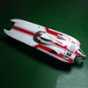 G30E Red Fiber Glass 70KM/H Gasoline Racing ARTR RC Boat 30CC W/ Radio System THZH1182 6