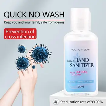 

hand sanitizer gel 55ML quick no wash alcohol gel Disinfectant portable antibacterial kills virus Children and adults SU319