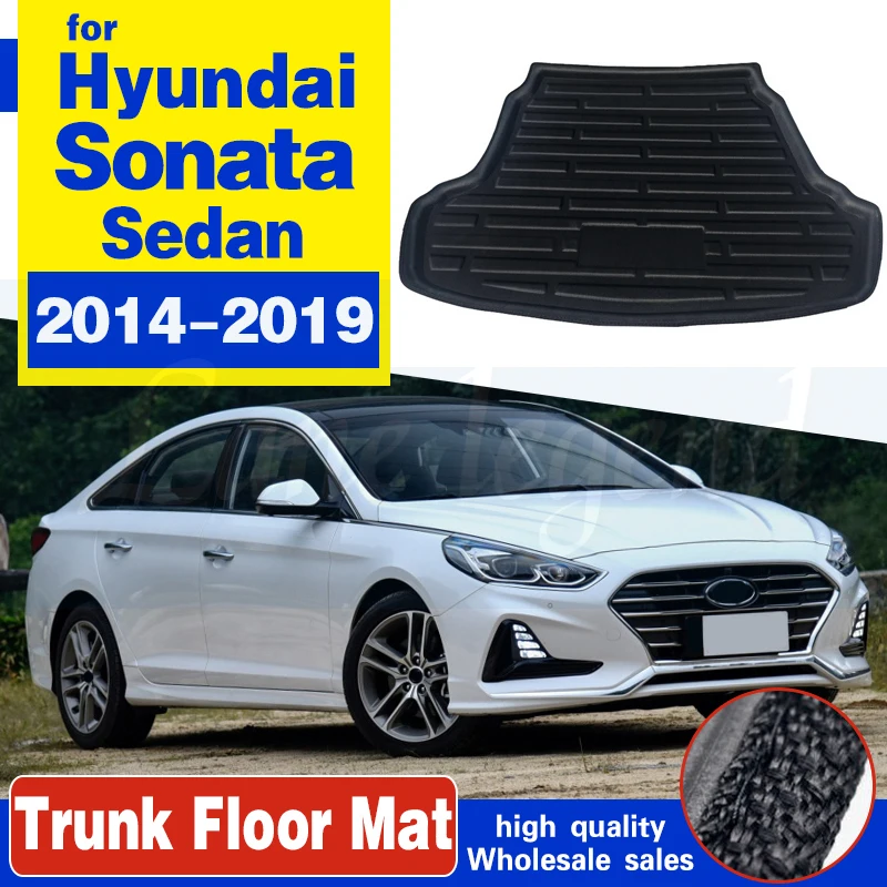 Автомобильный задний коврик для багажника поднос коврики Hyundai Sonata 2015 2016 2017 2018 2019
