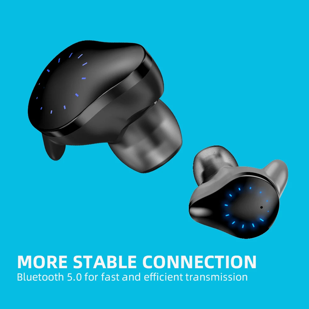 Беспроводные наушники вкладыши Arikasen Touch TWS Bluetooth водонепроницаемые мини с внешним