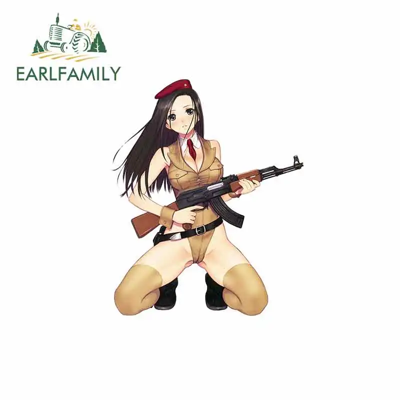 EARLFAMILY 13 см x 10 6 для Japan Jdm манга пин ап Косплэй Солдатском стиле девочек плотная Ak47