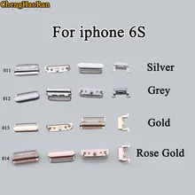 ChengHaoRan 1 комплект для iPhone 6S Выходная Мощность Кнопка громкость, выключение звука Кнопка ключ боковые кнопки полный комплект Ремонт Запчасти Замена