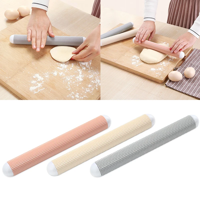 Decorating Non Stick Fondant Pastry ABS Plastic Rolling Pin Cake~