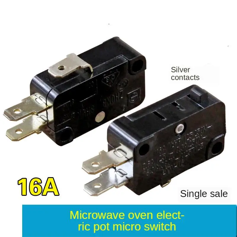 1pc Rice Cooker Switch Rice Cooker Micro Switch Microwave Door High Power 16A Silver Contact