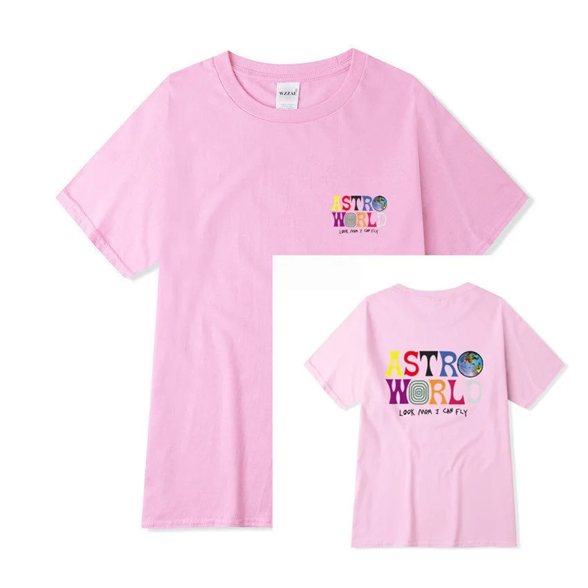 2019 Новая мода футболка мужская хип-хоп Для женщин Трэвиса Скотта ASTROWORLD футболки