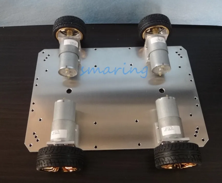 200*150*3mm Robot Smart Car Chassis With Speed Encoder 4 Wheels Drive Car For DIY Kit Educational Teaching Tool